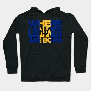 Flag of Barbados - Where Legends Are Born  - Soca Mode Hoodie